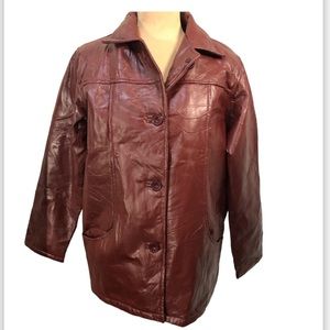 Tudor court by haband leather jacket